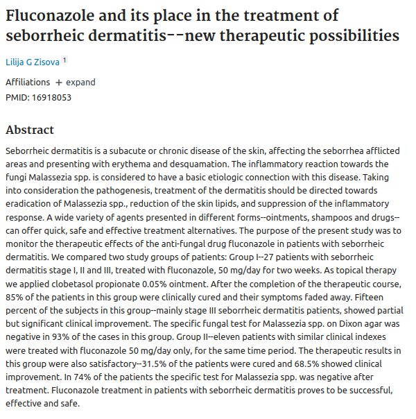 this study claims that oral antifungal can cure sebhorreic dermatitis but Every major health provider and resource claims that it's incurable

Are there any bad effects from fluconazole? because if not i will try 50mg /day and report the result