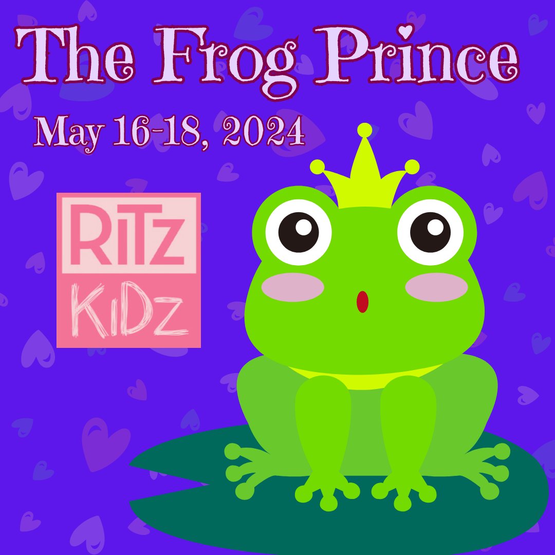 Ritz Kidz production of The Frog Prince premiers TOMORROW, May 16 at the Ritz Theatre Company!

Learn more about the production and purchase tickets: ritztheatreco.org/the-frog-princ…

#RitzKidz #NJEvents #KidsEventsNJ #TheaterNJ #RitzTheatreCo #ChildrensTheatre #HaddonTwp #FamilyEvents