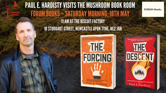 Meet @Hardisty_Paul on Satuurday 18May in #Newcastle at an event orgnised by @ForumBooks In a near future, where civilisation has collapsed, a government of youth has taken power . . . 📖 'The Forcing' jellybooks.com/cloud_reader/e… 📖 'The Descent' jellybooks.com/cloud_reader/e…