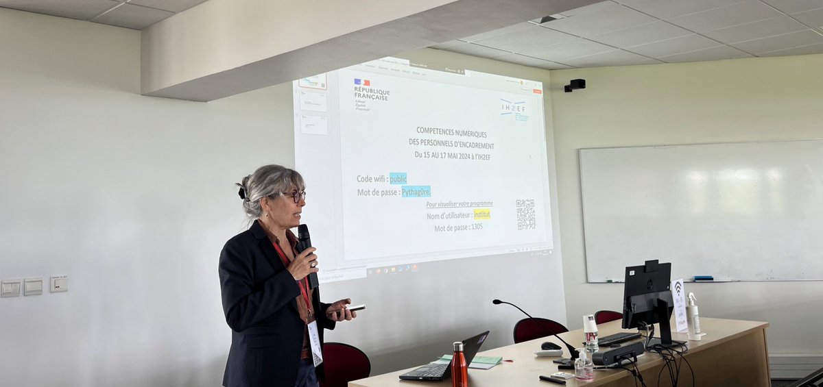 Ouverture du 2nd présentiel du PNF « Compétences numériques des personnels d’encadrement »à <a href="/Ih2ef/">IH2EF</a> avec la DNE.