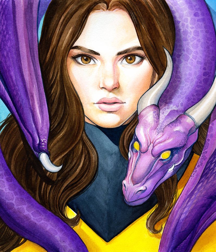 Kitty Pryde / Shadowcat !? X-men 97 season two can’t come soon enough. Some watercolor from the archives.