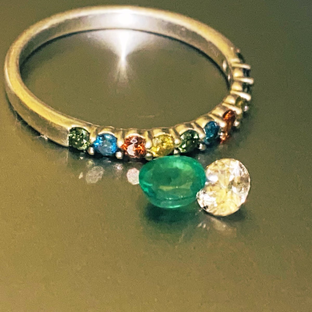 #FancyDiamondRing #ColombianEmerald #Diamond #Diamonds