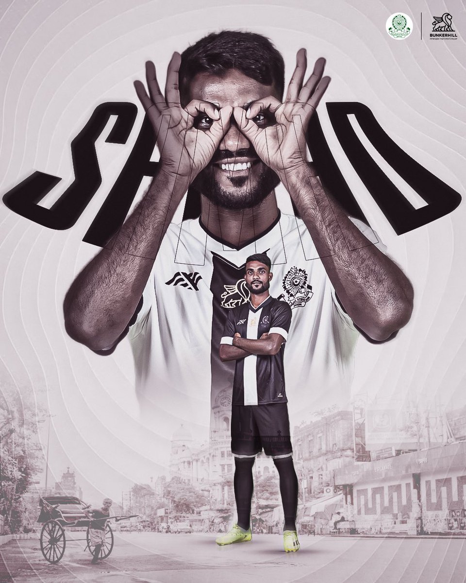 Presenting to you, #WallpaperWednesday ft. Our local Skipper, Samad Ali Mallick! 🤩 #JaanJaanMohammedan 💪🏼#BlackAndWhiteBrigade 🤍🖤 #ILeague 🏆 #IndianFootball ⚽