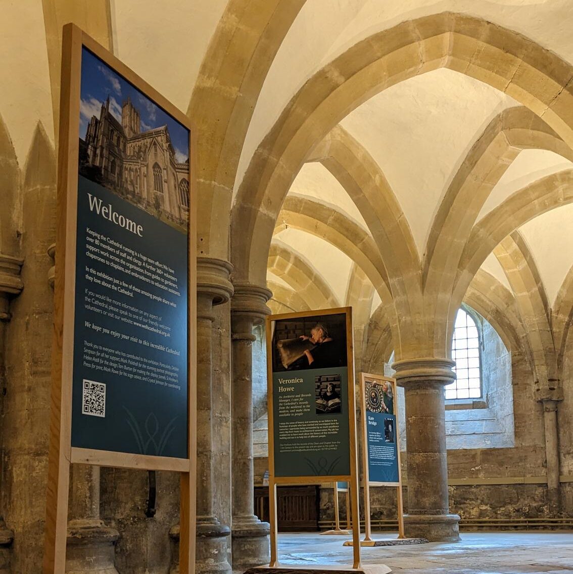 🗓️ Undercroft Opens with New Exhibition 🗓️ Visitors to the cathedral can now explore the beautiful Undercroft and see a new exhibition in which staff and volunteers share what they love about the cathedral. wellscathedral.org.uk/archives/66289… #wellscathedral #wellssomerset #visitwells