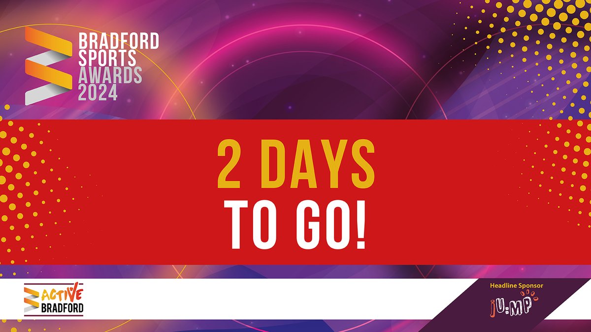 Excitement is building with only 2 days to go before the Bradford Sports Awards on Friday. We're looking forward to celebrating the District's athletes, dedicated coaches and incredible volunteers. Let us know if you're going to be joining us! #BSA24 #ActiveBradford