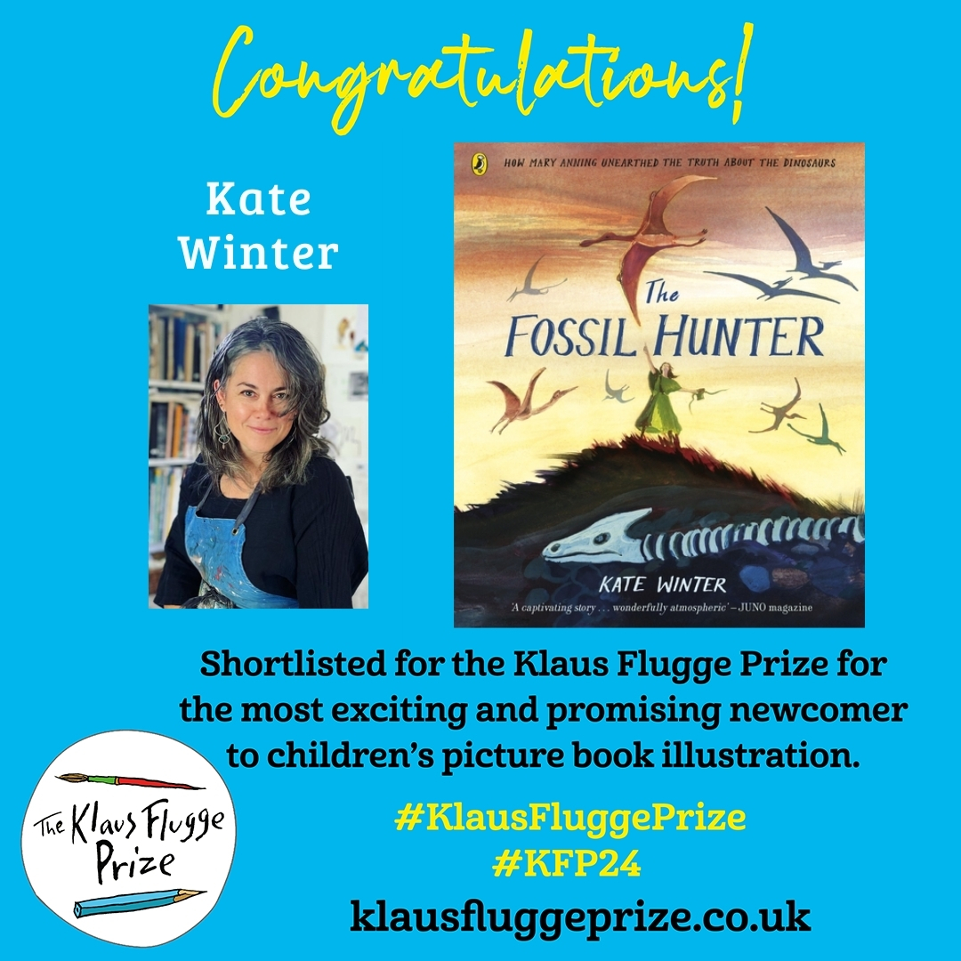 The Dream Book by <a href="/biamelo_illo/">Bia Melo</a> and The Fossil Hunter by Kate Winter have been shortlisted for the <a href="/KlausFluggePr/">Klaus Flugge Prize</a>! Congratulations Bia and Kate, we are so proud of you for this MASSIVE achievement!