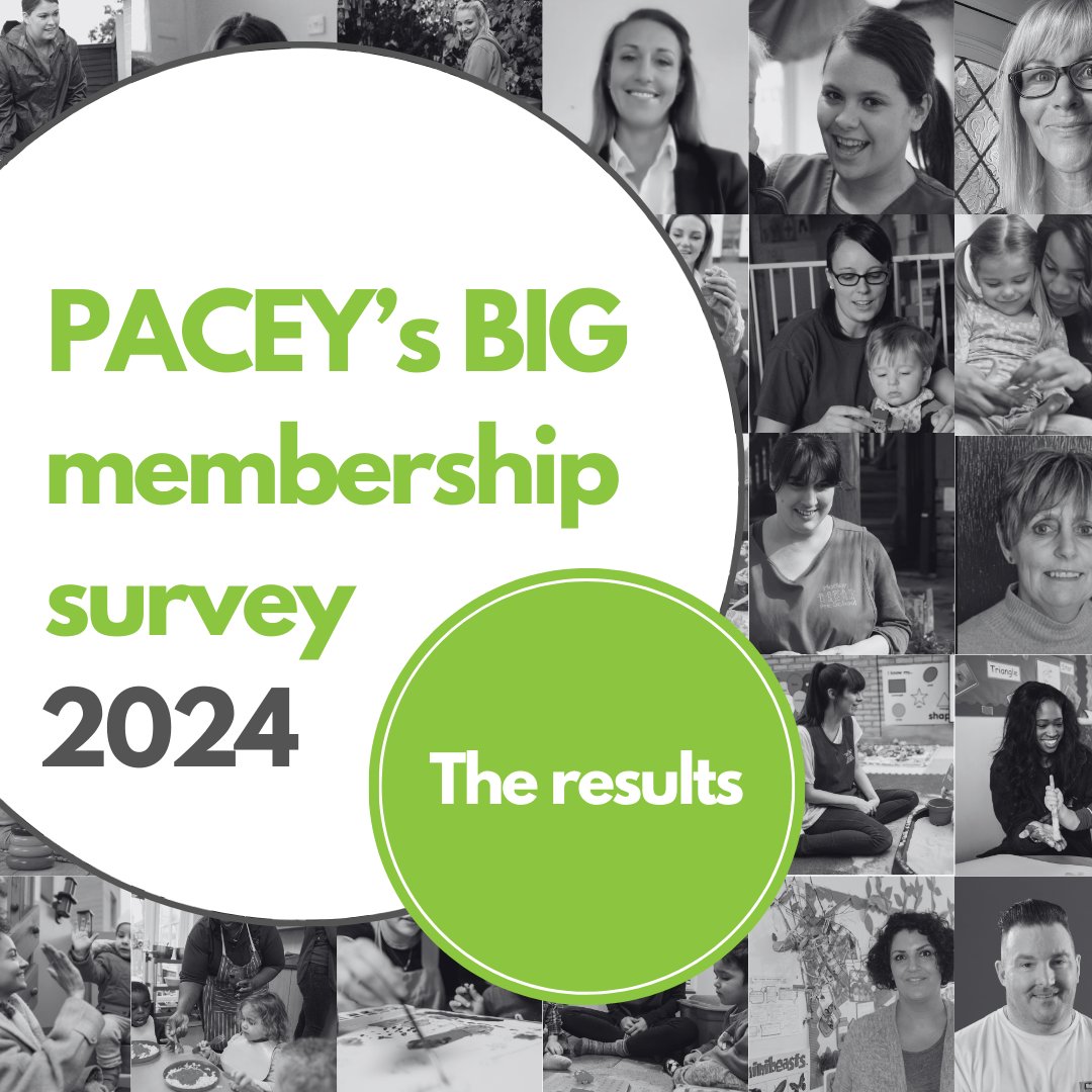 The results of PACEY's Big membership survey are in and ready for your perusal 🧐📊 The data is instrumental in raising the profile of early years providers and fighting on their behalf to improve working conditions. Read the full results here 👉pacey.org.uk/.../PACEY%e2%8…...