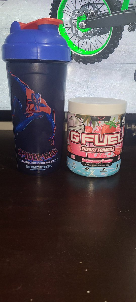 Strawberry Slushie won the poll, so this is what I am having this morning!
#GFUEL #GSQUAD