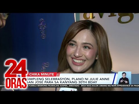 VIDEO: Chika Express: 30th Birthday plans & wishes ni Julie Anne San Jose; 1st taping ni Kelvin Miranda sa “Encantadia Chronicles: Sang’gre”; Sagot ni Paolo Contis sa pag-unfollow sa kanya ni Yen Santos | 24 Oras gmanetwork.com/news/video/664…