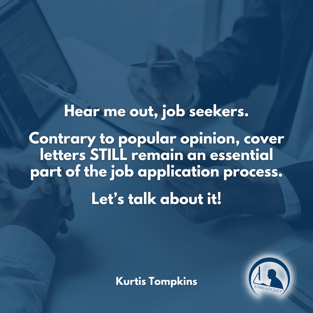 Yes, cover letters remain an essential part of the job application process – even in 2024. They provide you with an opportunity... Read more here: linkedin.com/in/ktompkinscf…