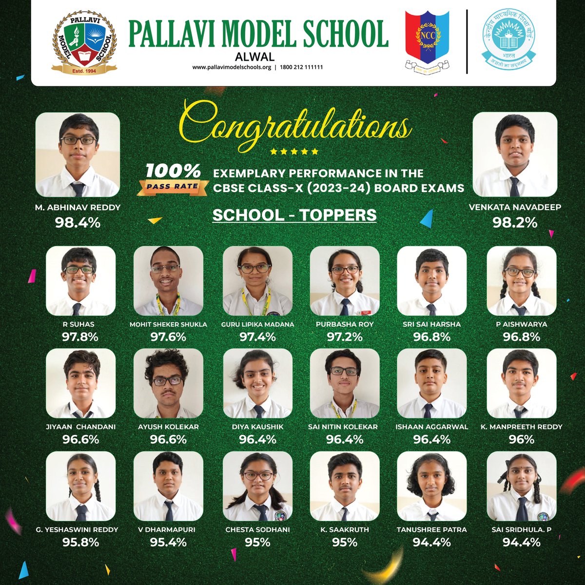 alwalpms's tweet photo. 👏 Let's give it up for our Class X achievers! 🎊 Congratulations to all the toppers for their outstanding results. Your perseverance and hard work deserve all the praise! 🏅

#classx #toppers #congratulations #successjourney #celebrationtime #pms #pgos #pallavians #cbse https://t.co/1pfGsRT6p2