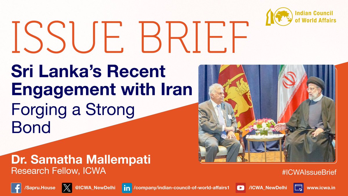 President of #Iran, Dr. Ibrahim Raisi, visited #SriLanka on April 24, 2024, and witnessed signing of five agreements pertaining to cooperation in various fields, including culture, scientific and technical cooperation, mass media, etc and inauguration of the Uma Oya Multipurpose