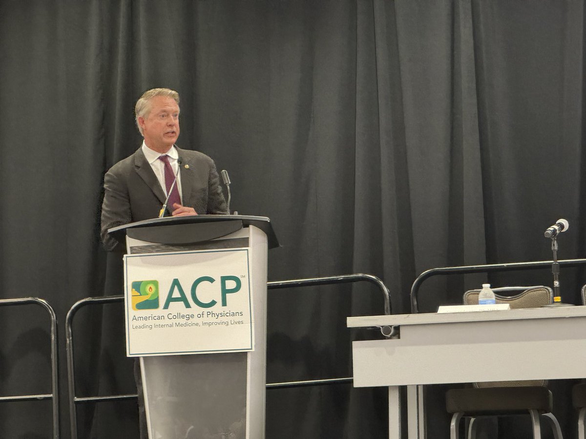 Happening now!! Our own Senator Marshall addressing @ACPIMPhysicians Leadership Day! #ACPLD promoting legislative priorities to improve health care #InternalMedicine #IMProud #IMPhysician @AcpKansas #PrimaryCare #AccessToCare