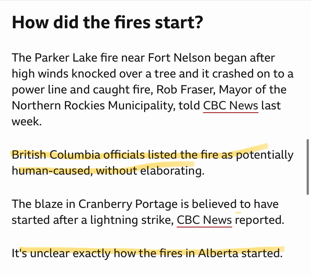 The PM’s lackeys are using the latest wildfire events to promote their aggressive environmental & tax spending agenda; and to otherwise terrorize Canadians into submission. But it might also be worthwhile to discover what’s actually causing the wildfires. bbc.com/news/world-us-…