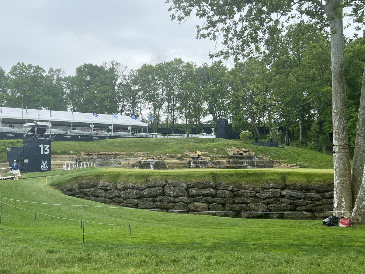 @BFLouSteve (@bflousteve) on Twitter photo The famed 13th hole at <a href="/ValhallaGolf/">ValhallaGolf</a> on Tuesday afternoon. Hopefully the weather is better today for the last practice round of the <a href="/PGAChampionship/">PGA Championship</a> #golf The famed 13th hole at <a href="/ValhallaGolf/">ValhallaGolf</a> on Tuesday afternoon. Hopefully the weather is better today for the last practice round of the <a href="/PGAChampionship/">PGA Championship</a> #golf