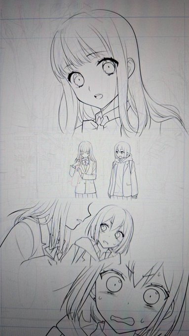 放課後新作ゆっくりですが描いてます👯‍♀️

#創作百合 