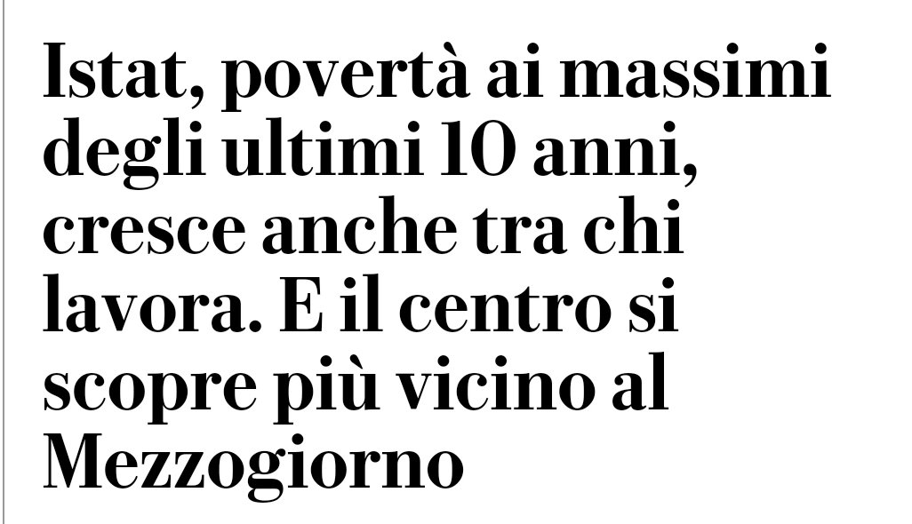 ...e qui va detto a tutte le 'forze' politiche (tutte.) Basta cazzate. Basta. Siamo nello sprofondo. Questo è quello che dovete risolvere. (A&D) #Italia #Povertà