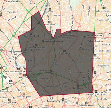 A Section 60 authorisation (including 60AA) and Section 35 Dispersal Zone has been put in place across parts of Islington - please refer to the map below. These run from 15/05/2024 1330 hours – 16/05/2024 0300 hours. You can find out more here: met.police.uk/advice/advice-…