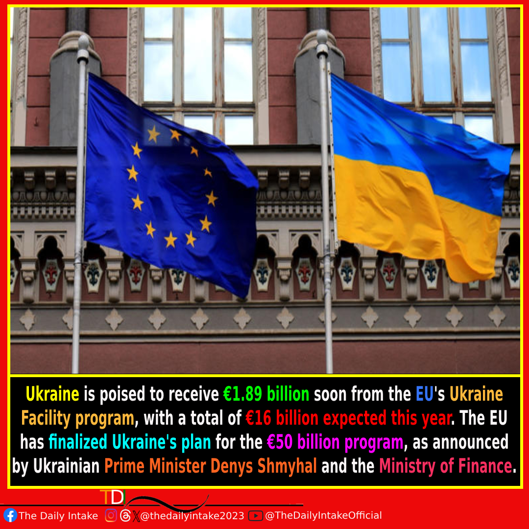 EU Funds Fuel Ukraine's Future! 
#EU #EuropeanUnion #Ukraine #ukraineaid #RussiaUkraineWar #UkraineRussianWar #Zelenesky #Putin #Russia #UkraineConflict #Europe #TheDailyIntake