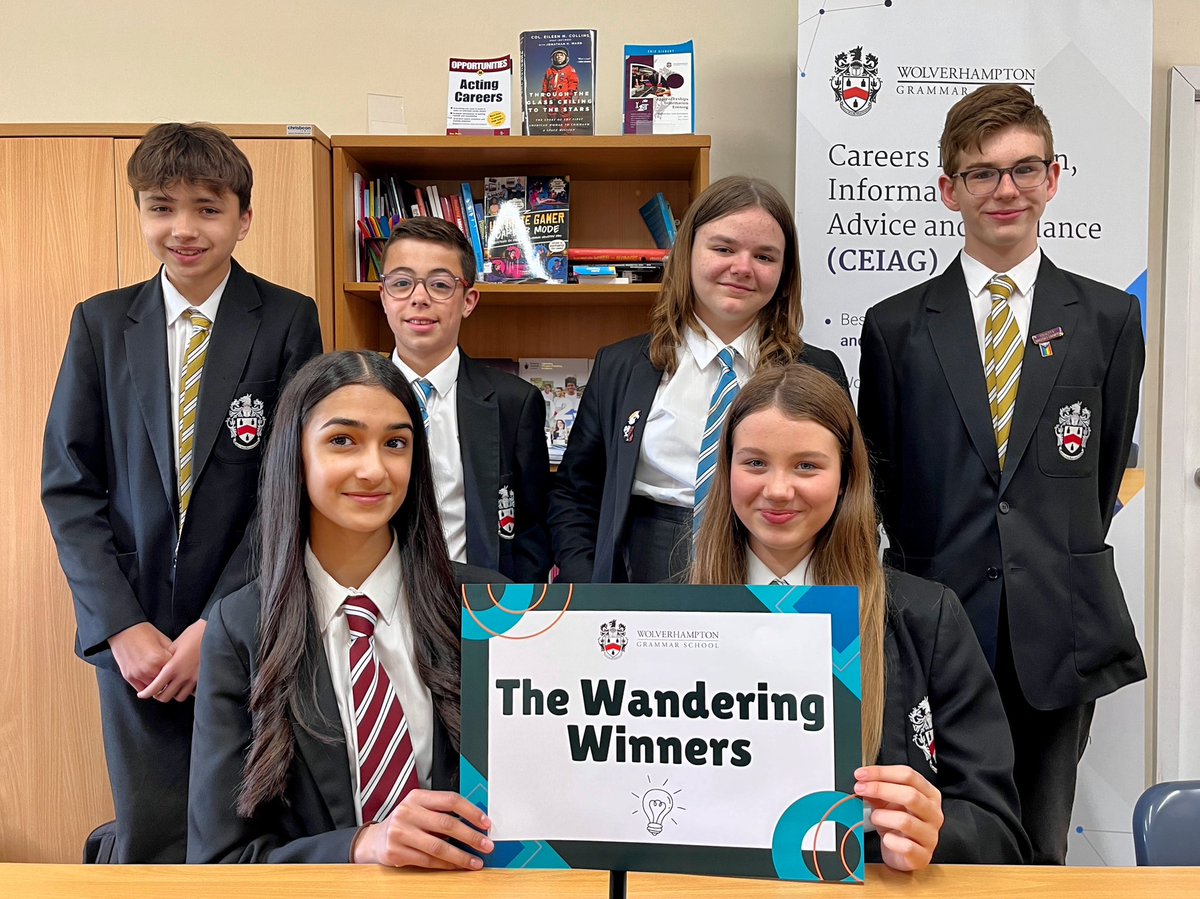 Well done to our Year 8 “Wandering Winners” who took on the @MerchantTaylor1’s annual Quiz this morning! 💡

They came 5th out of 8 teams, and were only 6 points behind the winners! 👏

#WeAreWGS #Quiz #Wolverhampton