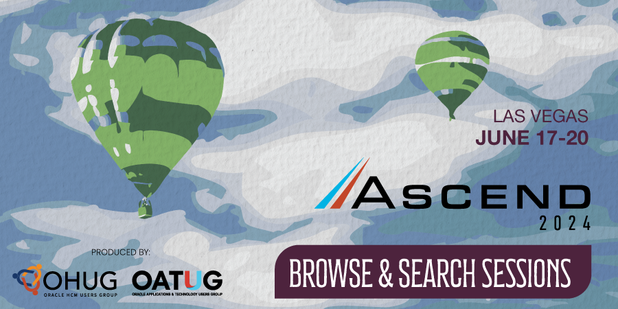 OATUG1's tweet photo. Now you can browse & search the #Ascend2024 sessions! Whether you’re in IT, finance, HR, accounting or management, you’ll make useful connections & find valuable information at Ascend, June 17-20 in Las Vegas https://t.co/egGfYrBm36 #CloudEPM #CloudERP #CloudHCM #OracleDatabase https://t.co/uHRY2RO9O5