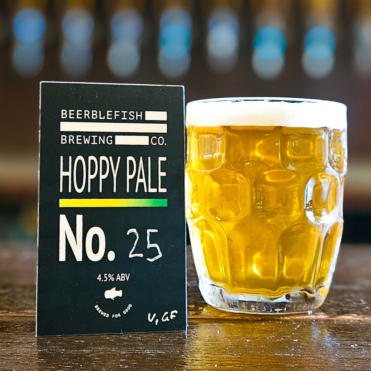 New On Cask! We have fan favourites @beerblefish back on Cask with their Hoppy Pale No.25. This easy drinking Pale is hopped with Ernest and Godiva for Citrus, Spice and Gooseberry flavours on a Honey Malt body. Come drink the good stuff!