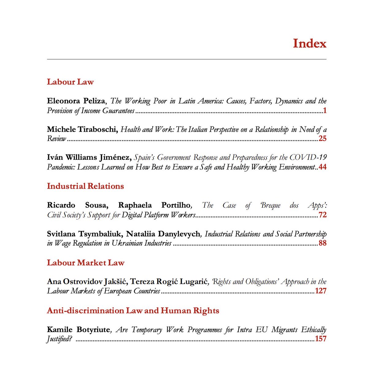 🆕 E-Journal of International and Comparative Labour Studies Vol. 12, No. 2 (2023) ejcls.adapt.it/index.php/ejcl… #LabourLaw #IndustrialRelations #LabourMarket Law #Antidiscrimination Law #HumanRights