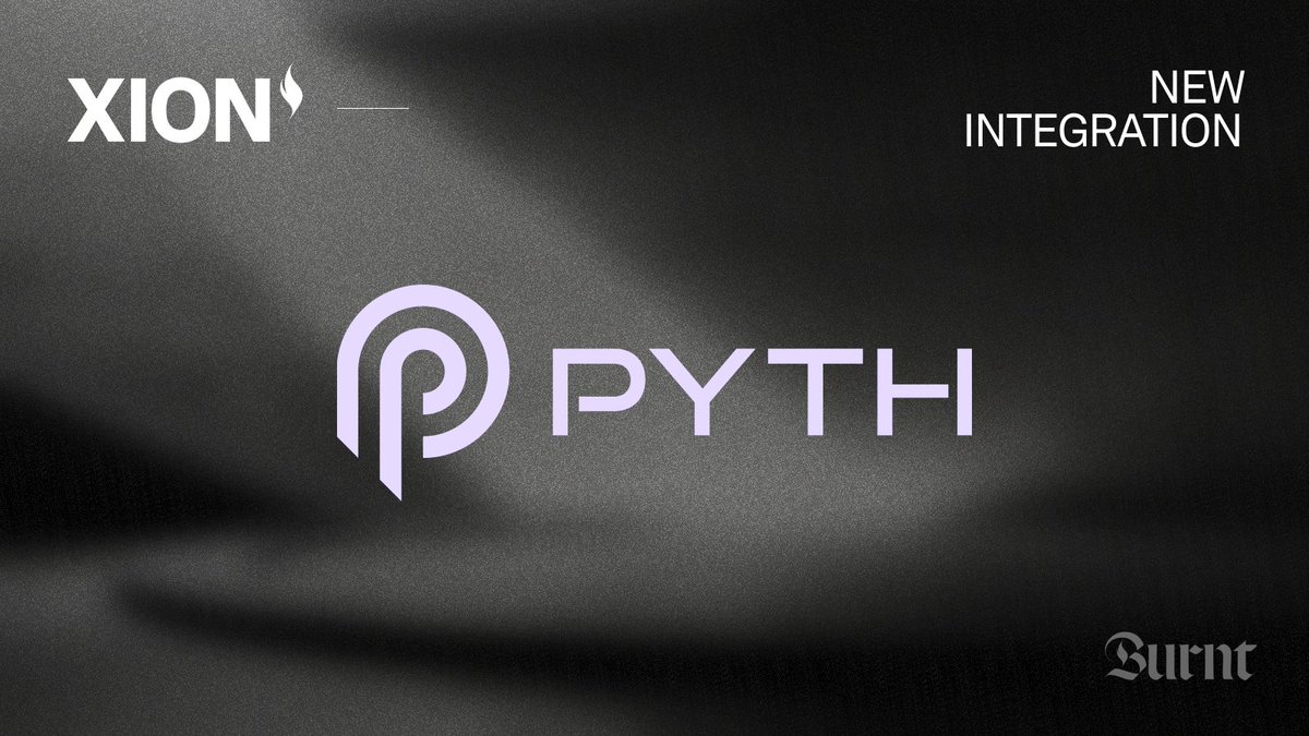 🌀 @PythNetwork has integrated with @burnt_xion 

🌀 #PythNetwork is an oracle protocol that connects the owners of market data to applications on multiple blockchains. 

🔽VISIT
pyth.network