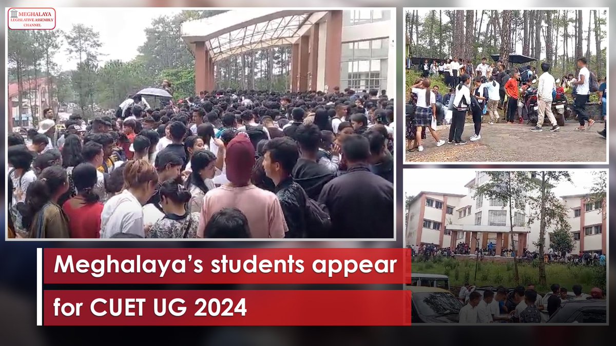 Meghalaya’s students appear for CUET UG 2024

Watch here:youtu.be/a1jEFpX6ny4