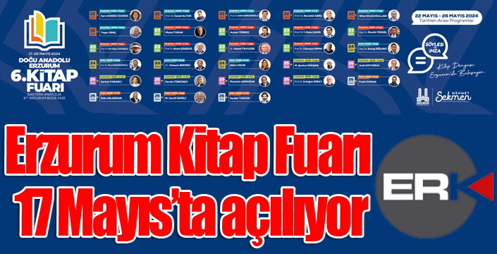 Erzurum Kitap Fuarı 17 Mayıs’ta açılıyor erkhaber.com/erzurum-kitap-…