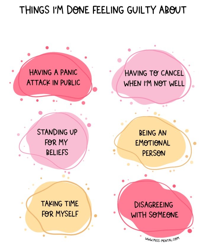 #GoodMorningEveryone! 🌞 I have realized that I shouldn't have to feel guilty about any of these & I'm so #gratefulandblessed for those that love me for me 🫶🏻🤗 (Which is a very complex person apparently 😬😅)

I hope everyone has a great day!🙏🏻🥰

#MentalHealthAwarenessMonth