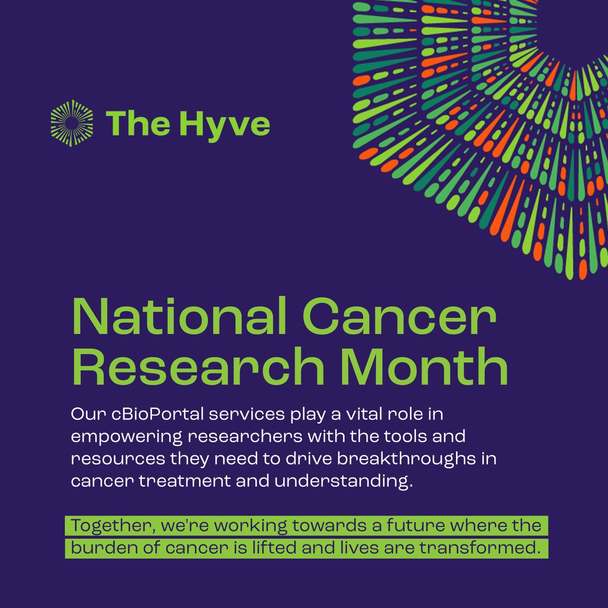 Curious to learn more about our cBioPortal service and how it's contributing to the fight against cancer? Visit our service page to discover the benefits and solutions we offer: thehyve.nl/services/cbiop…. #NationalCancerResearchMonth #CancerResearch #FutureWithoutCancer #cBioPortal