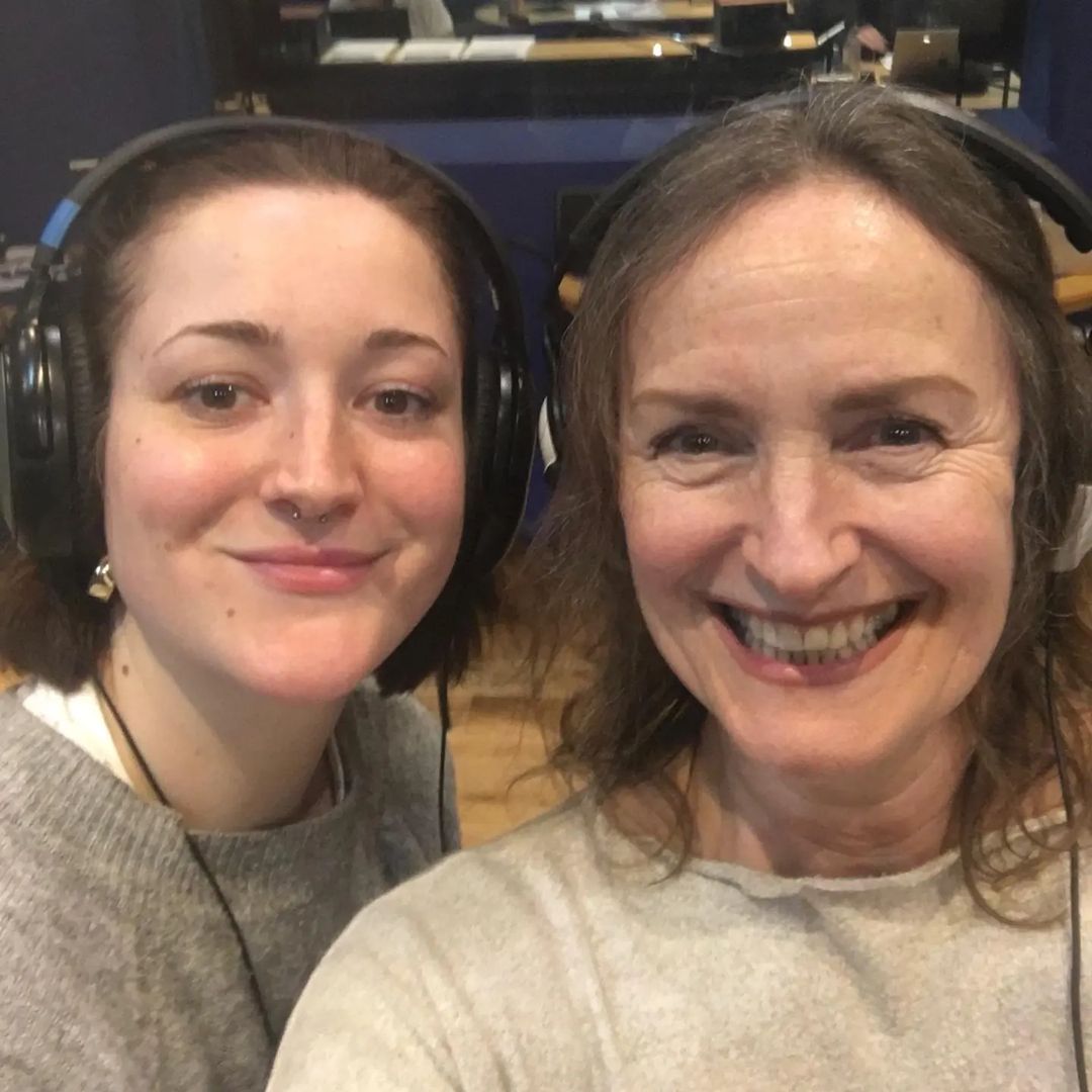 Me & my daughter Sophie Bleasdale recording together in an undisclosed West London studio, for an undisclosed #SciFi series, to be released at an undisclosed time in the future!  🤫

 #TopSecret #Actor #VoiceActor