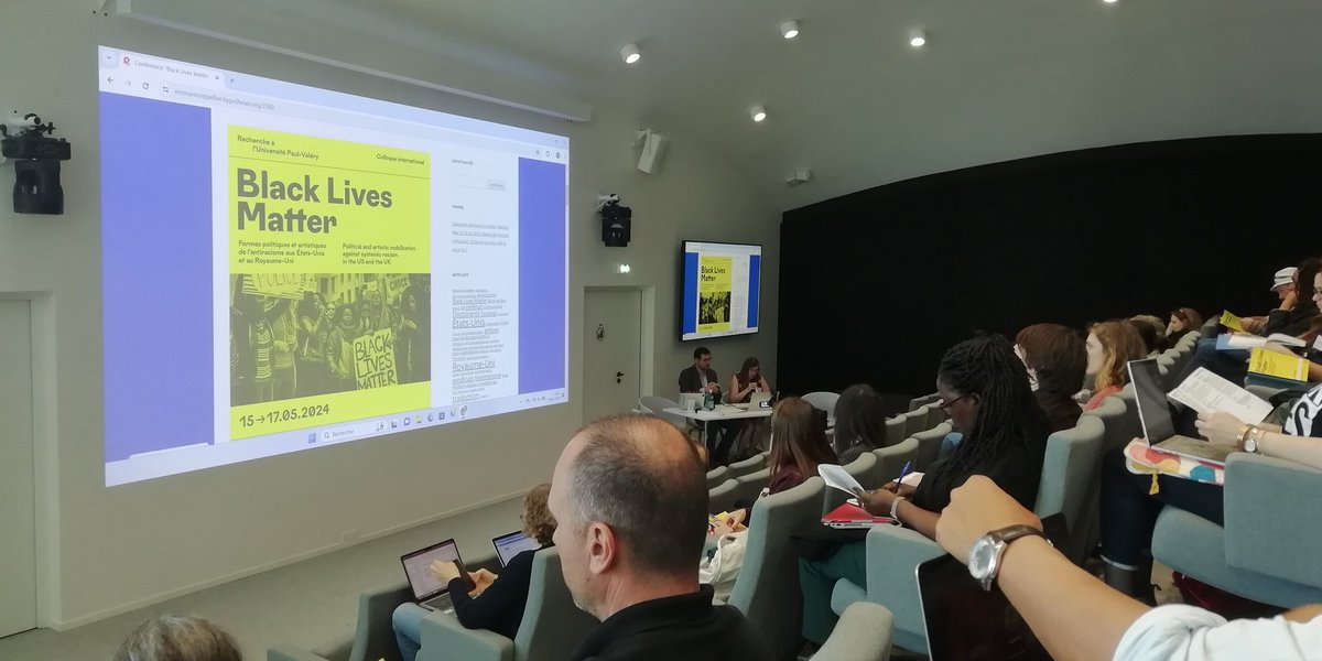 L'américaine Patrisse Cullors, figure historique du mouvement #BlackLivesMatter, présente au colloque international organisé jusqu'à vendredi à l'ATRIUM par l'@univpaulvalery.