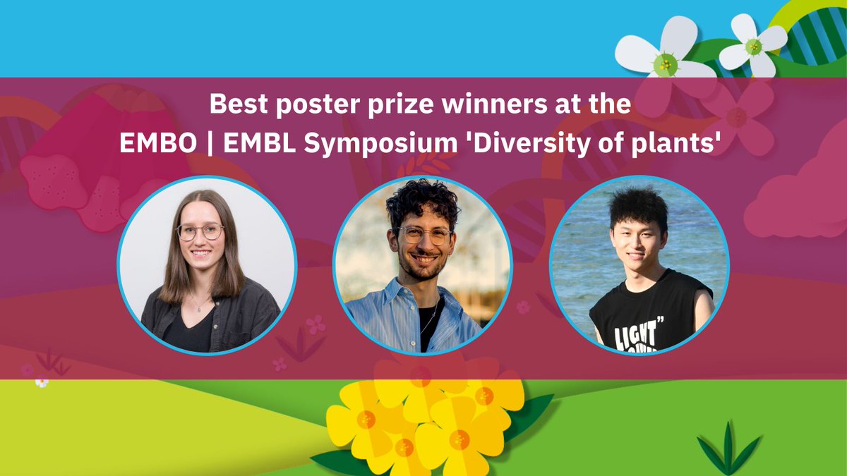 Last month we had the pleasure of hosting the inaugural edition of the EMBO | EMBL Symposium 'Diversity of plants: from genomes to metabolism' at the Advanced Training Centre in Heidelberg 🪴 Four participants received a best poster prize for their outstanding work in the field.