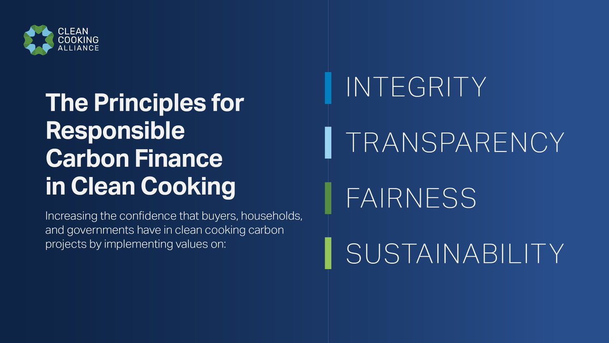 Climate Impact Partners (@impact4climate) on Twitter photo We are committed to the <a href="/cleancooking/">Clean Cooking Alliance (CCA)</a> Principles for Responsible #CarbonFinance in Clean Cooking, launched at the #CleanCookingSummit in Paris.
These Principles will promote confidence in #CleanCooking #CarbonMarkets. See the full list here: cleancooking.org/industry-devel… We are committed to the <a href="/cleancooking/">Clean Cooking Alliance (CCA)</a> Principles for Responsible #CarbonFinance in Clean Cooking, launched at the #CleanCookingSummit in Paris.
These Principles will promote confidence in #CleanCooking #CarbonMarkets. See the full list here: cleancooking.org/industry-devel…