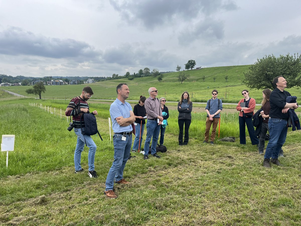 A field trip allows the #innovationhub facilitators to visit in person the Swiss grassland mixtures project AGFF and brings to life the webinar on how diversification increases the resilience of European grassland-based systems youtu.be/dN7mEymMJIY?si…