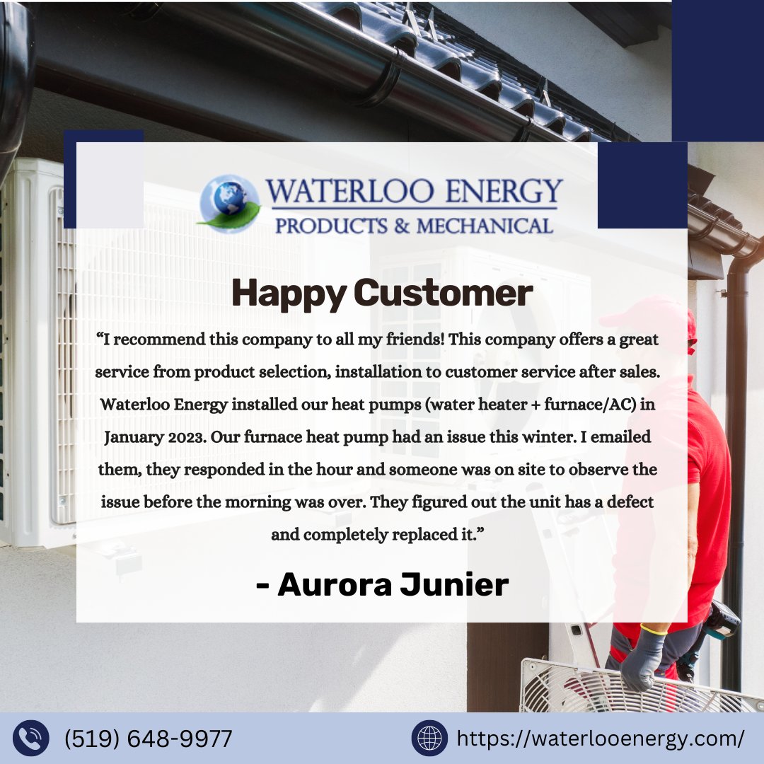 We want to thank Aurora Junier for her review. She said, “I recommend this company to all my friends! This company offers a great service from product selection, installation to customer service after sales. ” bit.ly/2LF6JhD