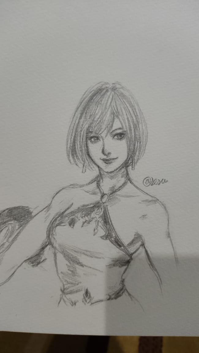 My favorite character from Dynasty Warriors series, Lady Sun Shang Xiang. Of course I'm gonna sketch her on my new sketchbook! #dynastywarriors9 #koeitecmo #sunshangxiang #waifu #sketch #sketchbooking