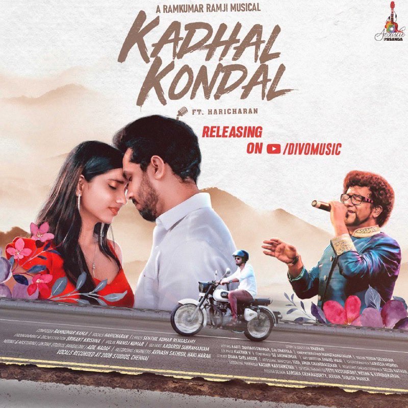 Excited to unveil Acoustic Prasanga's newest track #KadhalKondal, composed by Ramkumar Ramji, featuring Haricharan on Divo Music ! Best wishes to the team for this musical journey. youtube.com/watch?v=2pJV8x… #AcousticPasanga @ImRamkumarRamji @HaricharanMusic @SrikantComposer