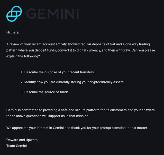xnmo123's tweet photo. @Gemini Don't use Gemini ⚠️⚠️⚠️  Completely against crypto original vbalues spying on users https://t.co/uSopwscSLZ