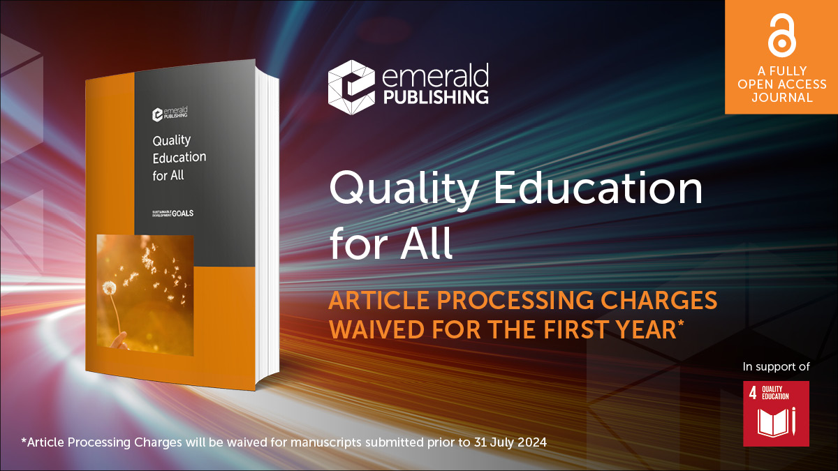 There’s still time to submit your abstract on the theme of #AlternativeEducation exploring key aspects of access, equality and equity, in this forthcoming #specialissue from #QEA. Find out more here bit.ly/4d58Oyr #OpenAccess #SDG4 #SDGs