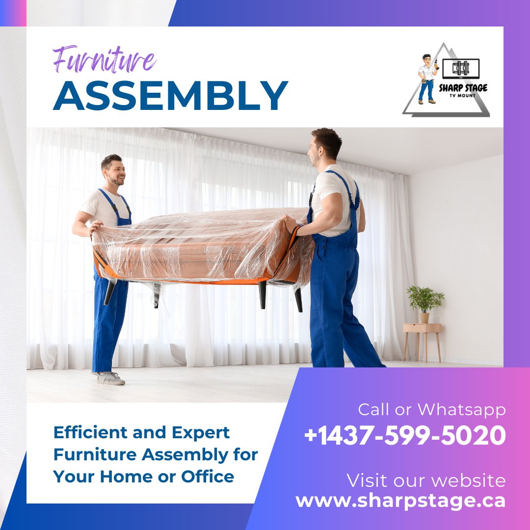 SharpStageca's tweet image. Struggling with furniture assembly? No worries! 
🛠️ Let Share Stage handle it for you with ease. 

Contact us today at 437-599-5020 for expert service in Toronto and the Greater Toronto Area.

#FurnitureAssembly #Toronto #sharpstage #greatertorontoarea