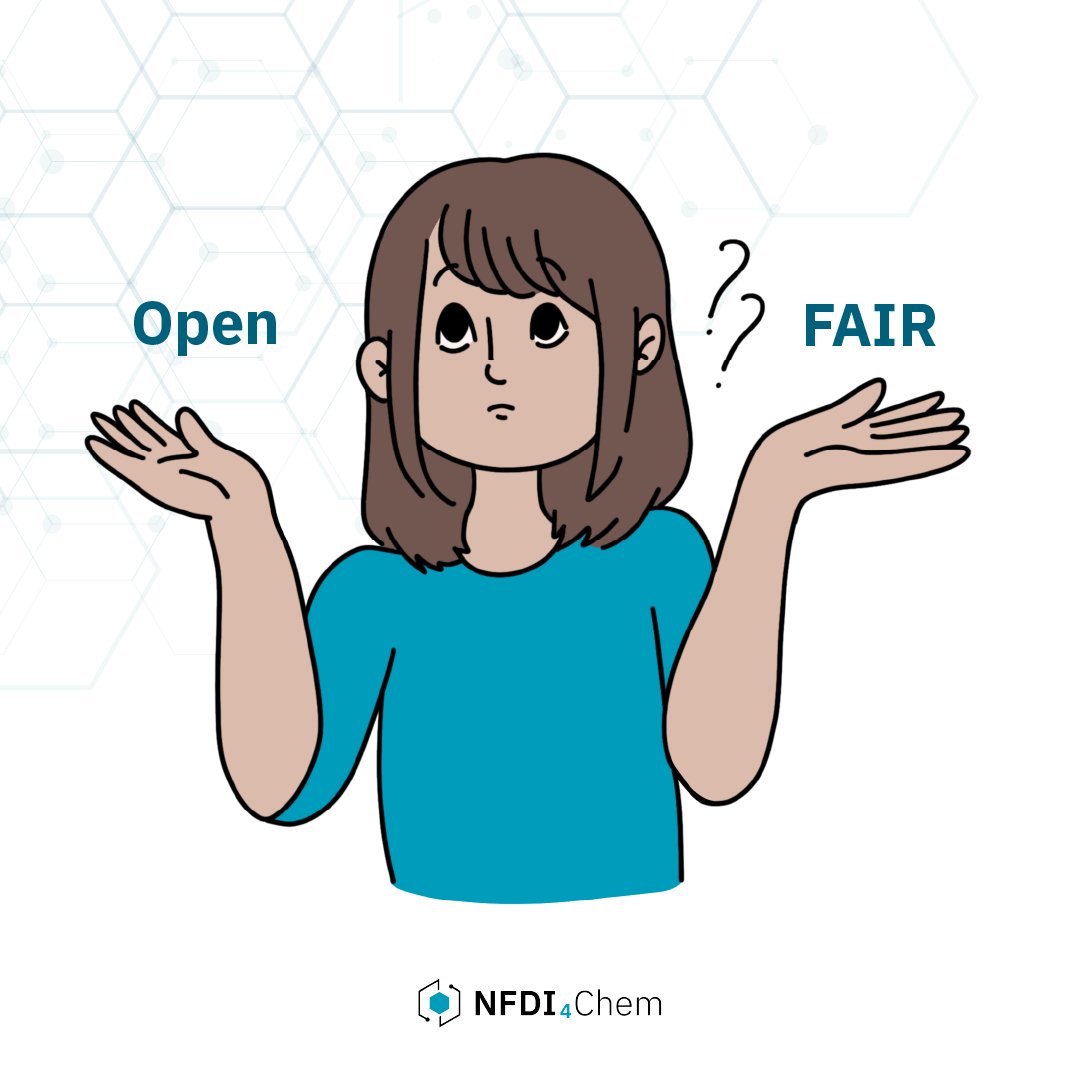 Open??? FAIR??? Open data and #FAIR data are 2 important concepts, and their differences are a source of confusion. Though they have similarities, they are based on different principles. Take a look at our comparison bit.ly/4bAChP9 #chemistry #chemtwitter