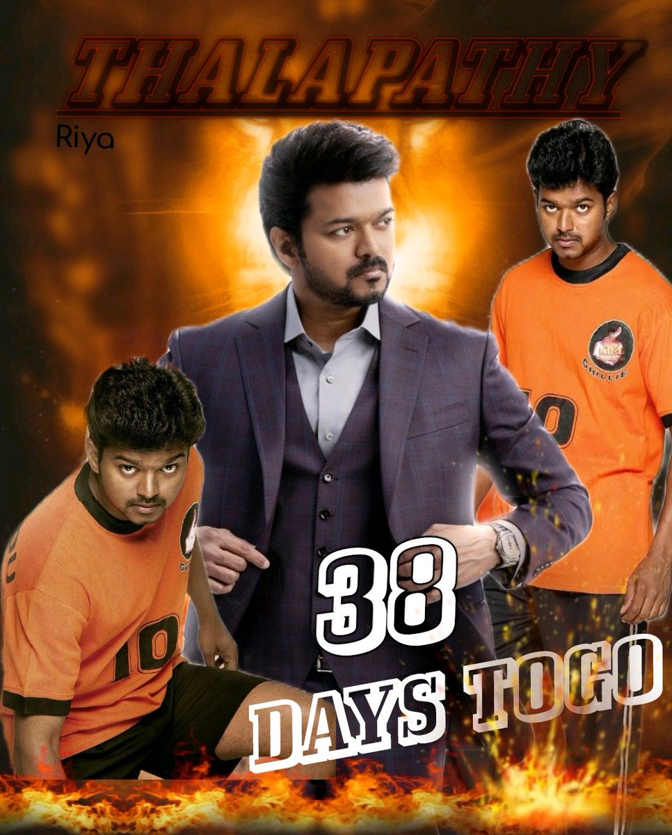 38 Days To Go Welfare day..🥳
#AdvanceHappyBirthday Thalaivaaa ❤️😘

#Thalapathy <a href="/actorvijay/">Vijay</a> 
#TheGreatestOfAllTime