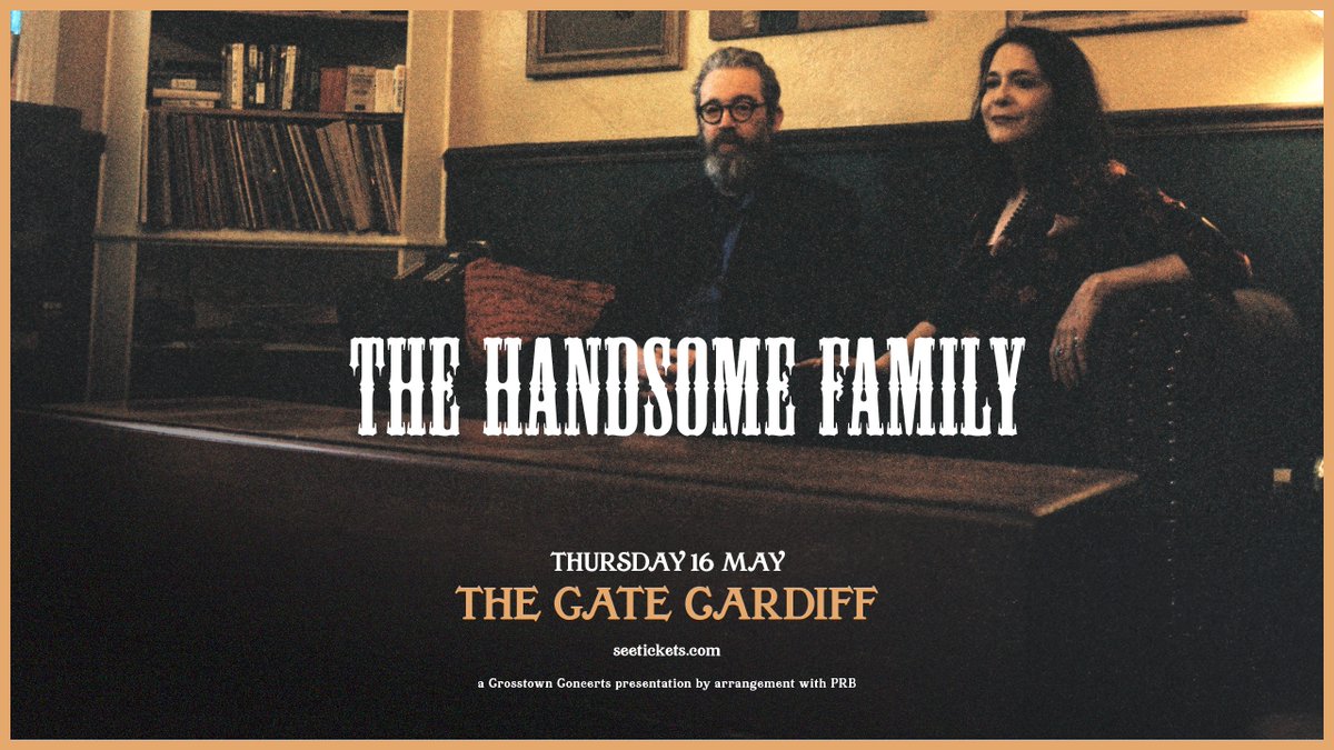 Tomorrow night American, Gothic/Alt Country duo The @HandsomeFamily play @TheGateLive, #Cardiff, with support from @frontierruckus. 🎟️ Tickets are still available from @Gigantic: thegate.gigantic.com/the-handsome-f…