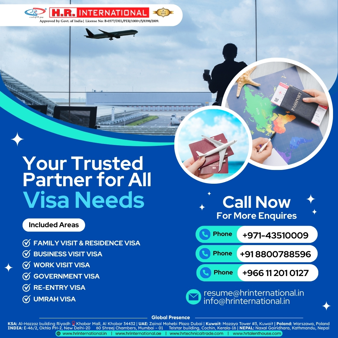 Your one-stop @solution for all @visa needs.🛫 @Visa @matters made easy! Whether it's @family, work, @business, @government,re-entry,or @special visas like @Umrah, count on us to @handle it all 🚀 Contact Us: 📞+971-43510009,📞+918800788596,📞+966112010127