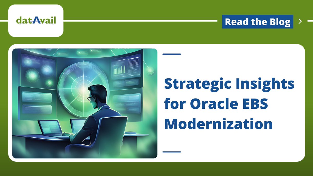 Considering an upgrade within the #EBS ecosystem, a transition to #OracleCloud Infrastructure (#OCI), or adopting #Oracle Software as a Service (#SaaS)? Our blog explores a strategic decision-making guide for #OracleEBS modernization. Read now: bit.ly/3QjXSTL