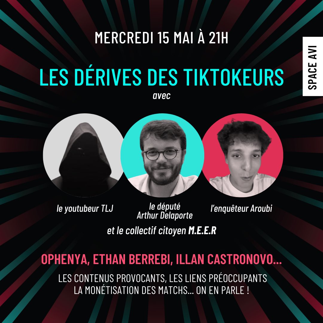 Au programme : les contenus provocants, les liens préoccupants, la monétisation des matchs, ainsi que les comptes Ophenya, Ethan Berrebi et Illan Castronovo. Que vous utilisiez #Tiktok régulièrement ou non, que ce soit pour vous ou vos enfants, vous êtes les bienvenus ! (2/2)