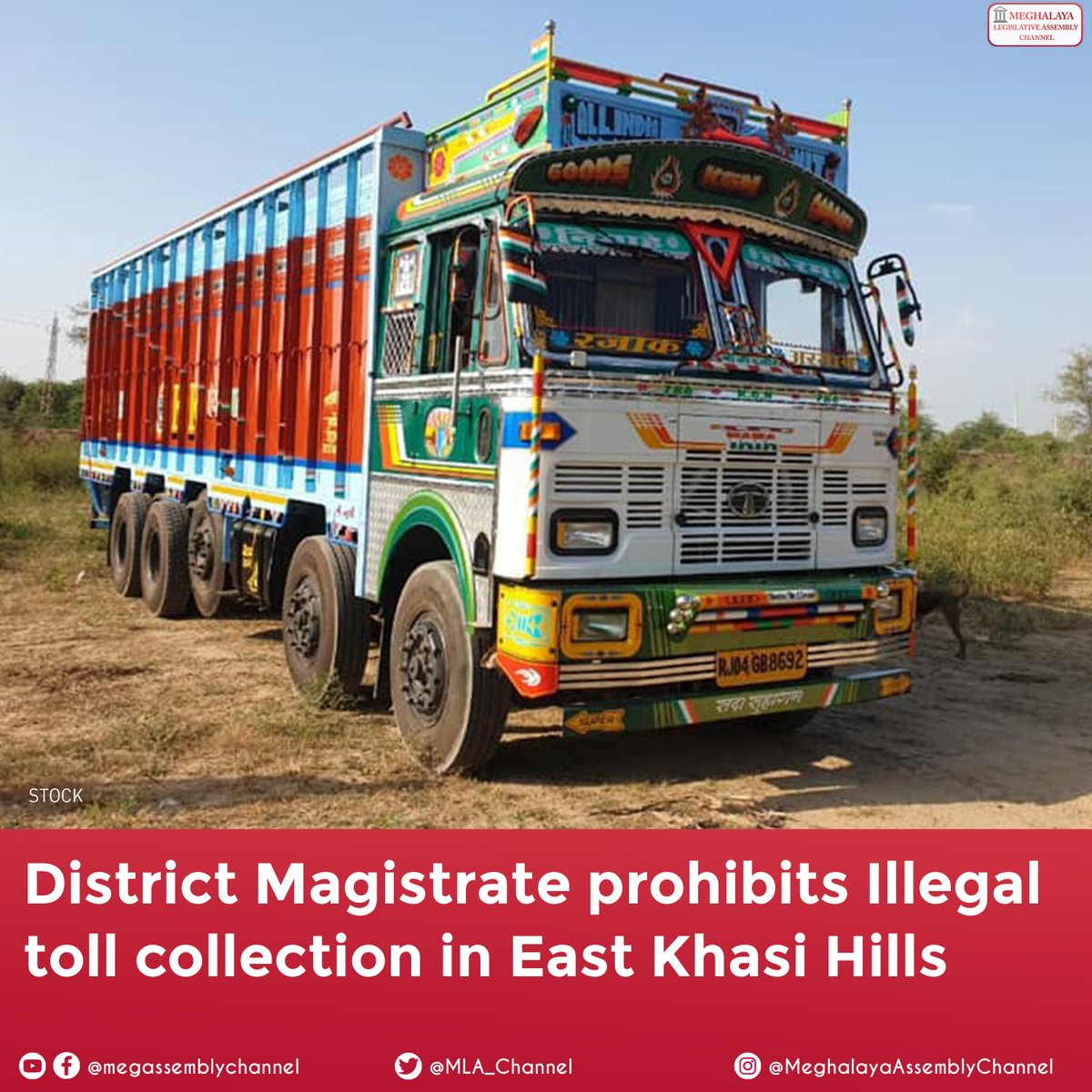 The District Magistrate of East Khasi Hills, S.C. Sadhu, IAS, has issued an urgent order prohibiting unauthorized toll collection in the district. This directive comes in response to reports of alleged illegal toll collection by the Syiem of Sohra, who has been charging Rs. 400